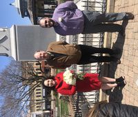 Charity Perez and William DiGioia marry at the site of the film, "Groundhog Day," on April 18, 2020.